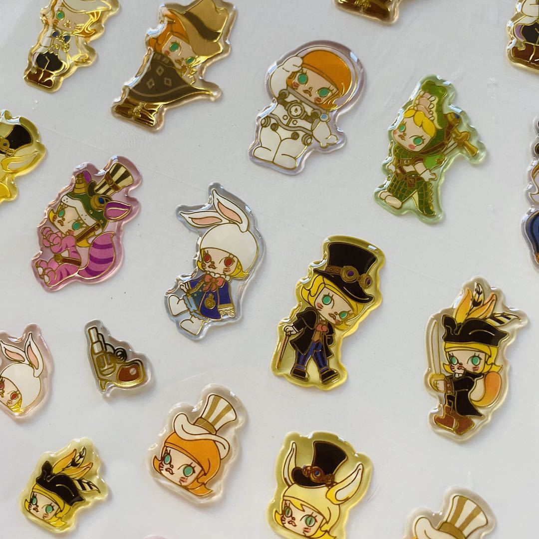 Индивидуальные кристаллические эпоксидные наклейки, детские игрушки, мультяшные наклейки, наклейки для мобильных телефонов