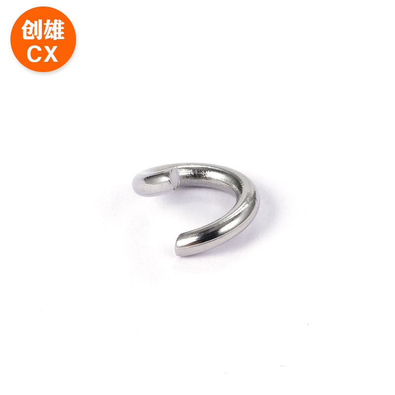 Factory supply round stainless steel wire diameter 0.4-2.0mm open ring unisex necklace bracelet earrings