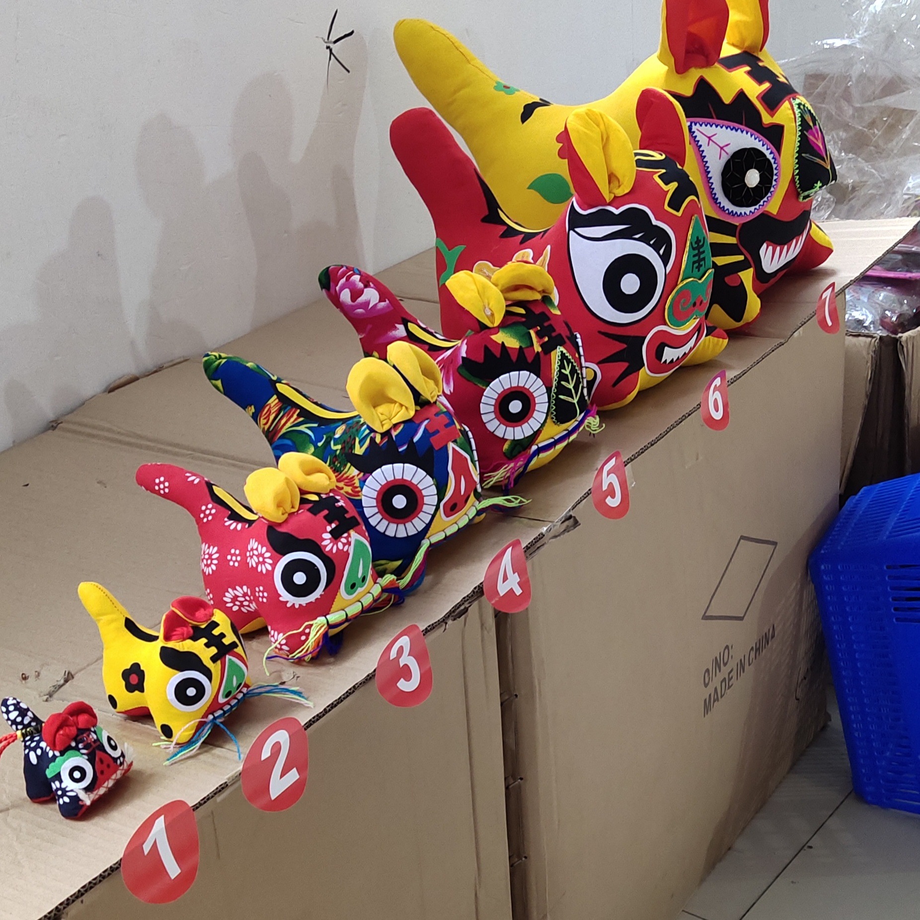 Китайский стиль тканевый тигр народное ремесло маскот кукла тканевая кукла подарок на фестиваль открытия