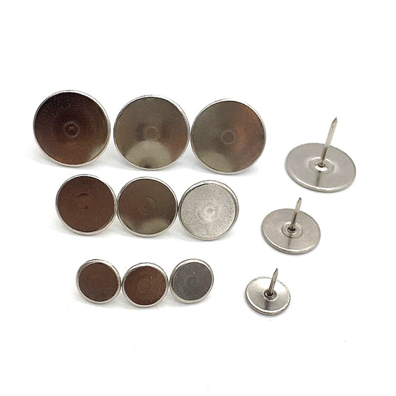 Factory Direct sales fixed decorative Cork office metal pushpin 20/15/10mm specifications push nail flat head nail pushpin