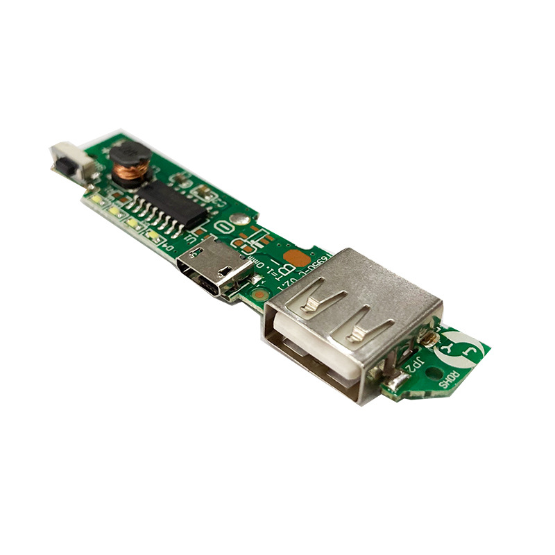 Aluminum alloy thin meter mobile power motherboard thin meter 1A in and out of travel bag motherboard charging treasure motherboard PCBA motherboard