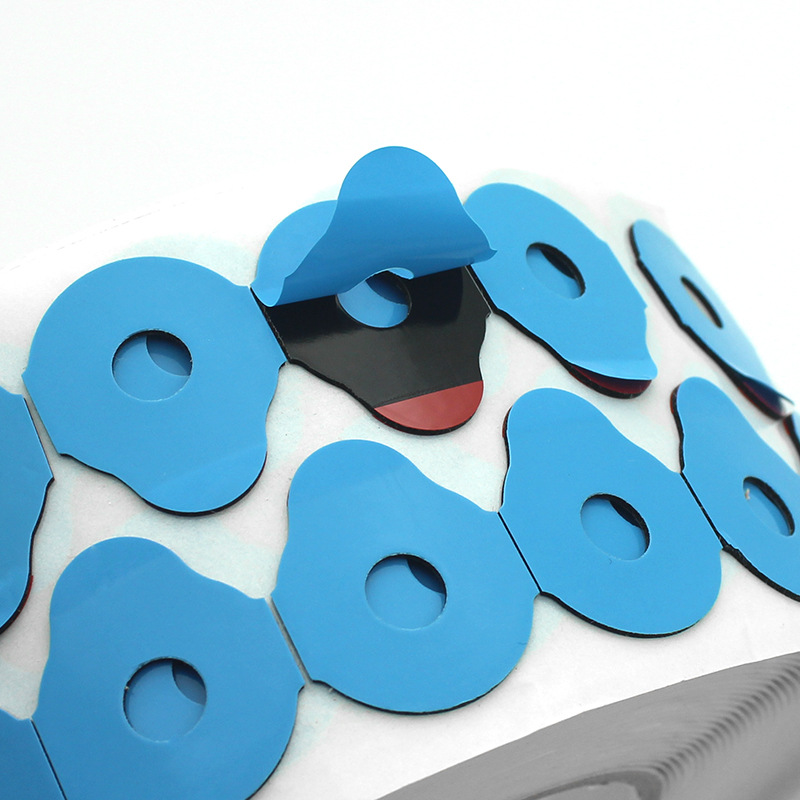 Glasses processing polished non-slip stickers to strengthen the sticky blue film black glue to prevent running shaft high sticky non-slip double-sided stickers