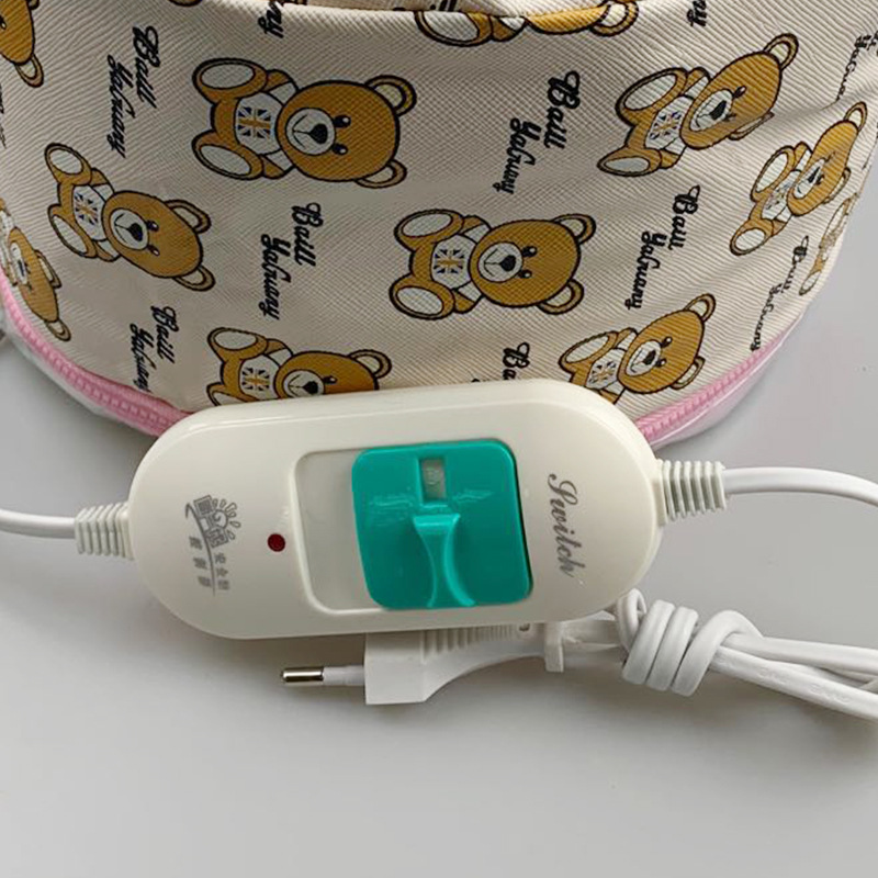 Bear pattern three-gear household hair treatment heating cap self-service care electric heating cap hair mask hair treatment cap