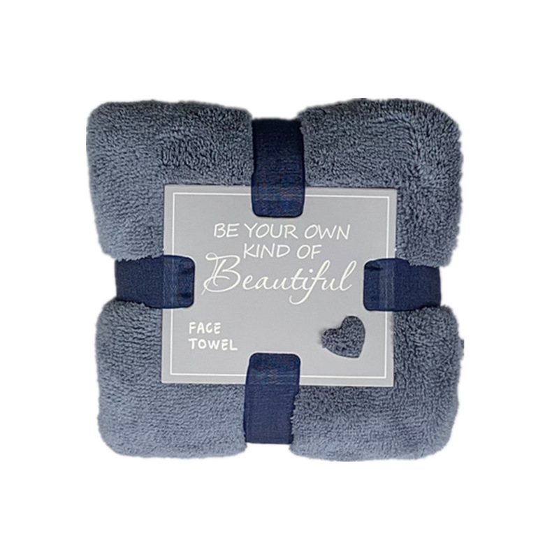 Coral Fleece Love Square Wedding Gift Water Absorbent Towel Hand Gift Wash Face Towel Full Moon Return Gift Gift Box Accessories