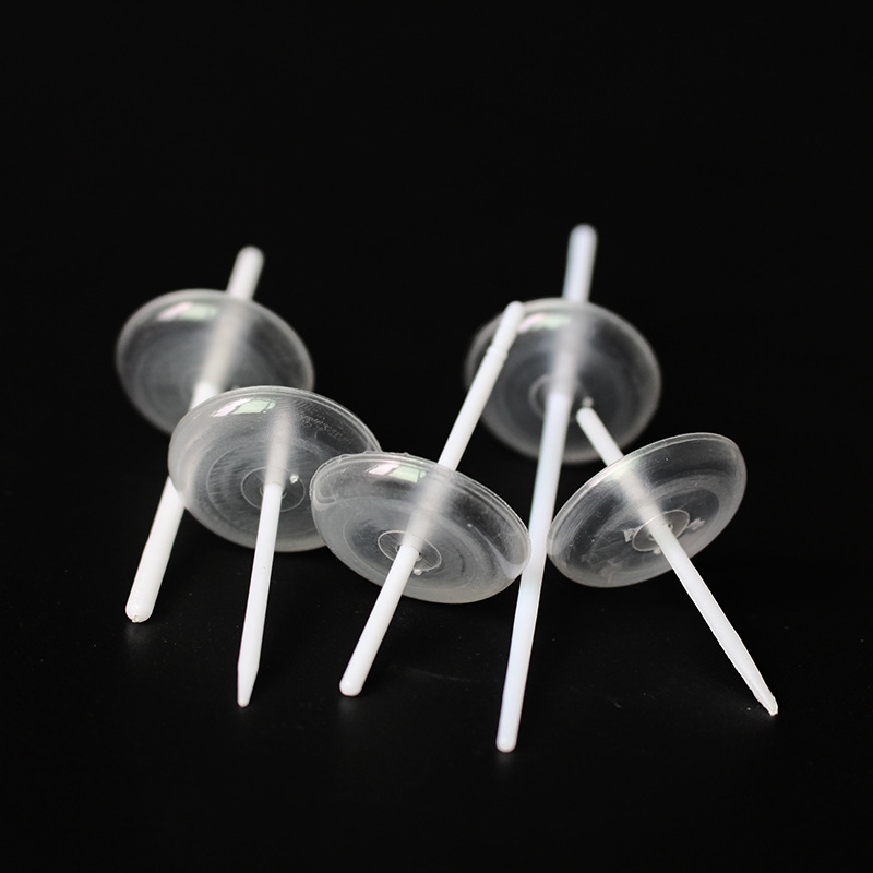 Factory wholesale round plastic candle tray anti-drip wax accessories pp transparent with hole sanitary cake candle holder