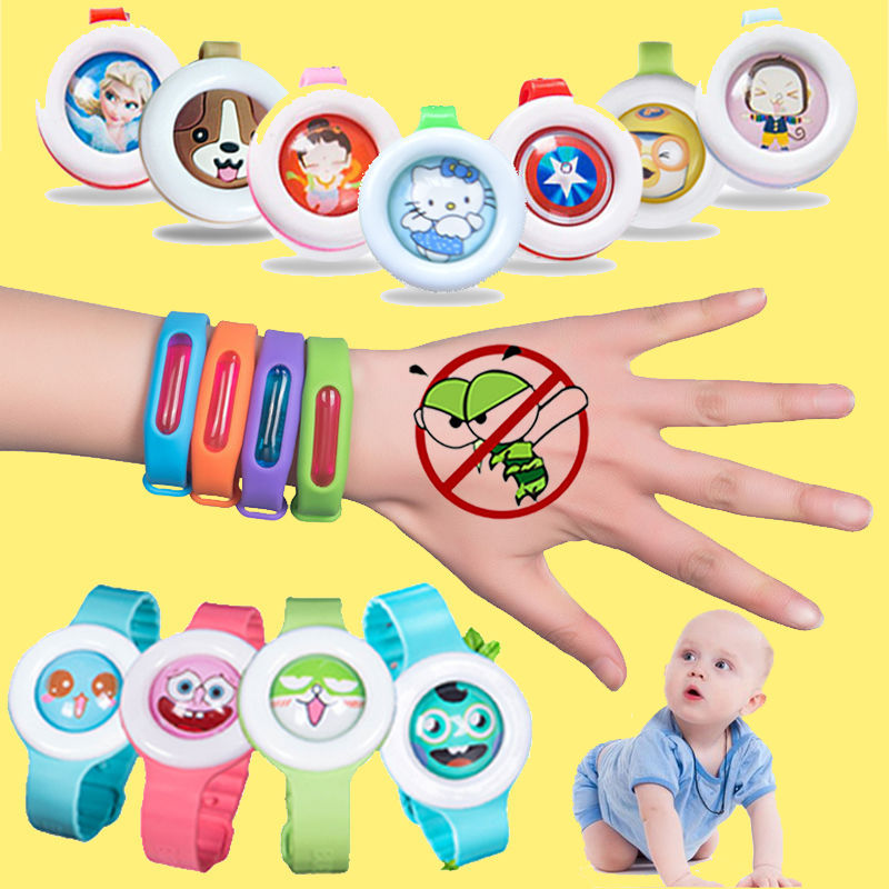 Mosquito Repellent Bracelet Student Mosquito Repellent Buckle Adult Children Outdoor Baby Mosquito Repellent Watch Waterproof Plant Essential Oil
