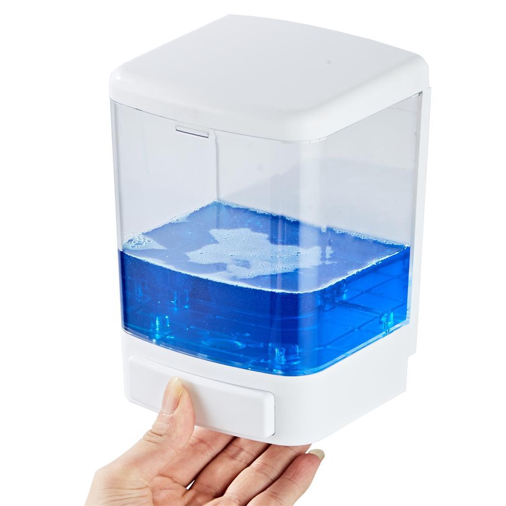 Wall-Mounted Manual Plastic Soap Dispenser Household Bathroom Toilet Press Soap Dispenser Box