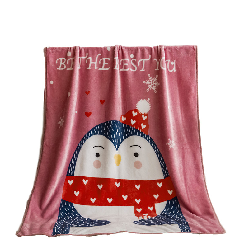 Cross-border Cartoon Coral Fleece Blanket for Children Summer Single-layer Thin Kindergarten Blanket Flannel Gift Blanket