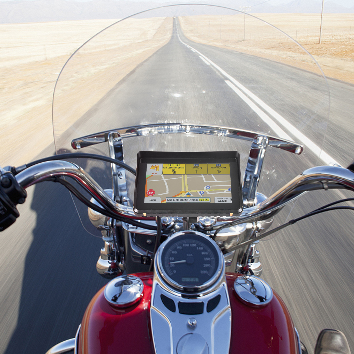 7-дюймовый мотоциклетный навигатор уровень 7 водонепроницаемая технология ударопрочная водонепроницаемая HD дисплей двойные Bluetooth наушники