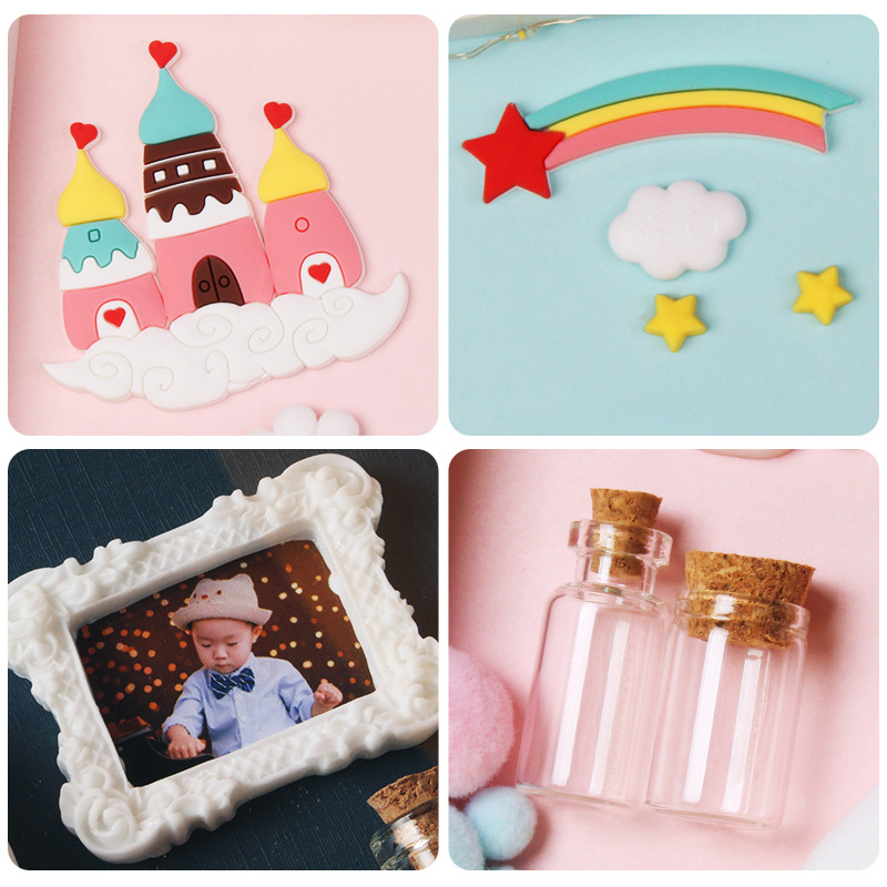 Baby Hand and Foot Print Mud Fetal Hair Souvenir Photo Frame Newborn One-Year-Old Handprint and Footprint Full Moon Hundred Days Gift Wholesale