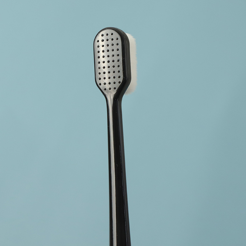 Black and White Pink Green Single Pack Creative Simple Ten Thousand Soft Hair Toothbrush Internet Red Day Ten Thousand Hair Toothbrush Soft Hair Toothbrush