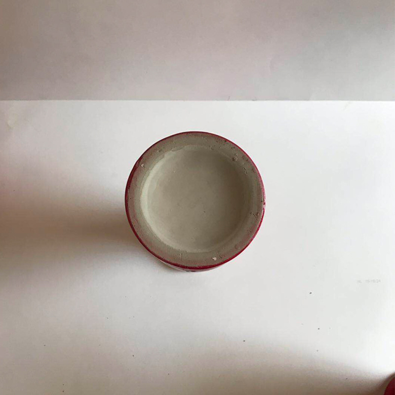 Ceramic Ornaments Model Room Decoration Creative Simple Living Room Tv Cabinet Red Glaze Chinoiserie Vase Decoration Flower Arrangement