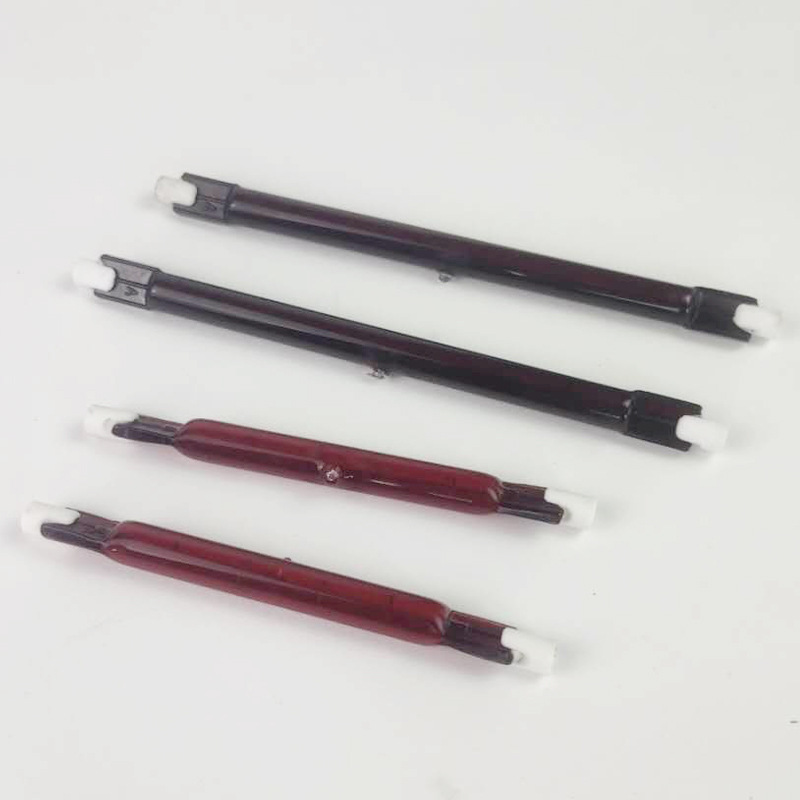 Ruby halogen heating tube car paint room quartz heating tube Ruby coated quartz heating tube