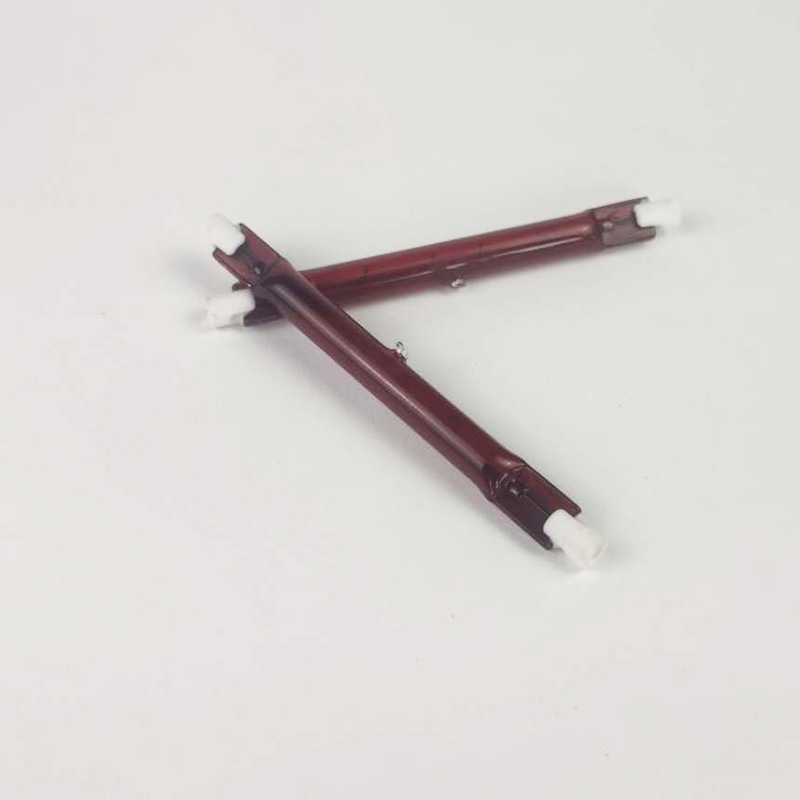 Ruby halogen heating tube car paint room quartz heating tube Ruby coated quartz heating tube