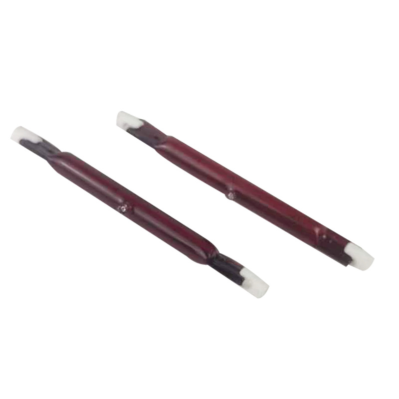 Ruby halogen heating tube car paint room quartz heating tube Ruby coated quartz heating tube
