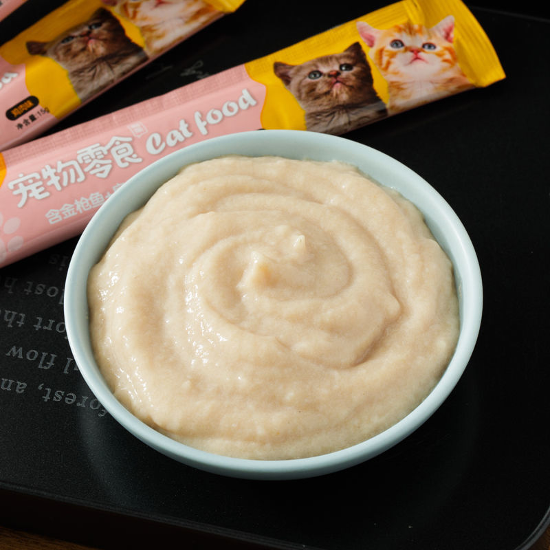 Cat snacks cat strips 15g/cat wet food Kitty kitten into cat liquid nutrition cream fresh meat strips training reward
