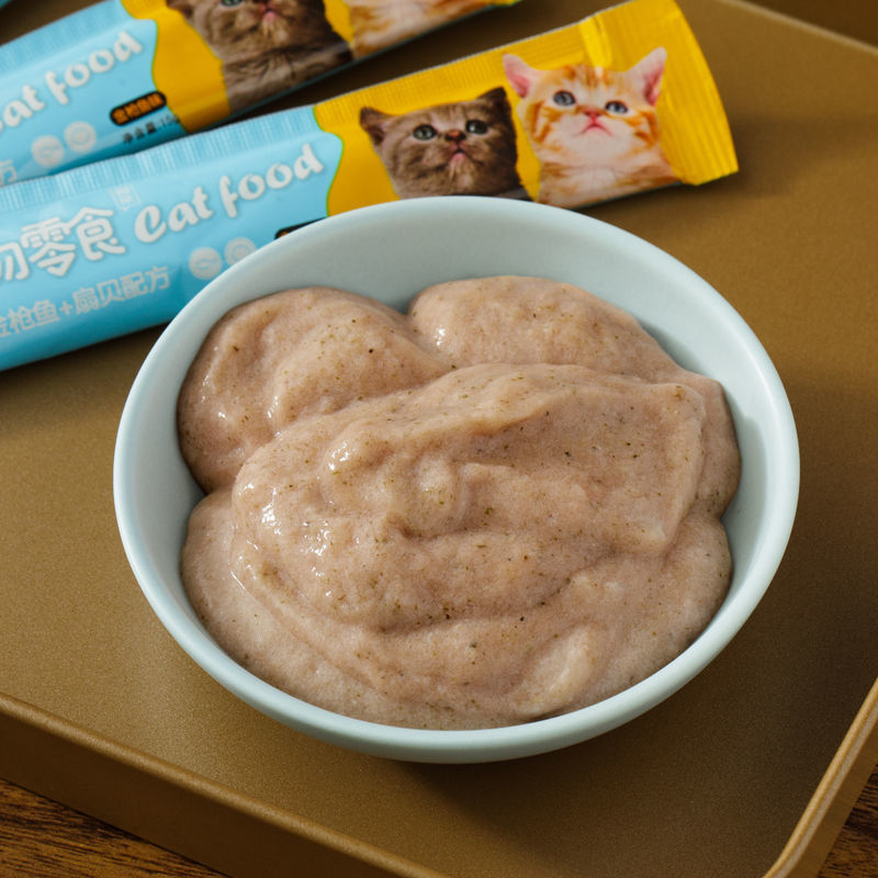 Cat snacks cat strips 15g/cat wet food Kitty kitten into cat liquid nutrition cream fresh meat strips training reward