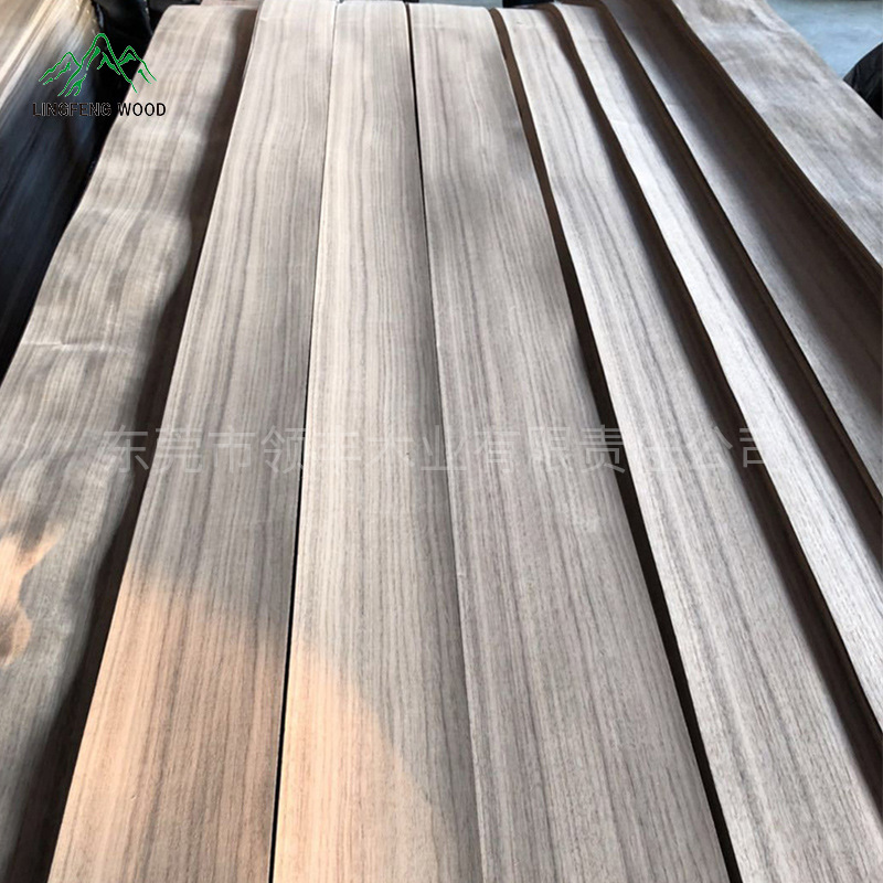 Black Walnut Straight Grain Veneer Furniture House Decoration Can Be Dyed Size Wood Veneer Ecological Solid Wood Veneer