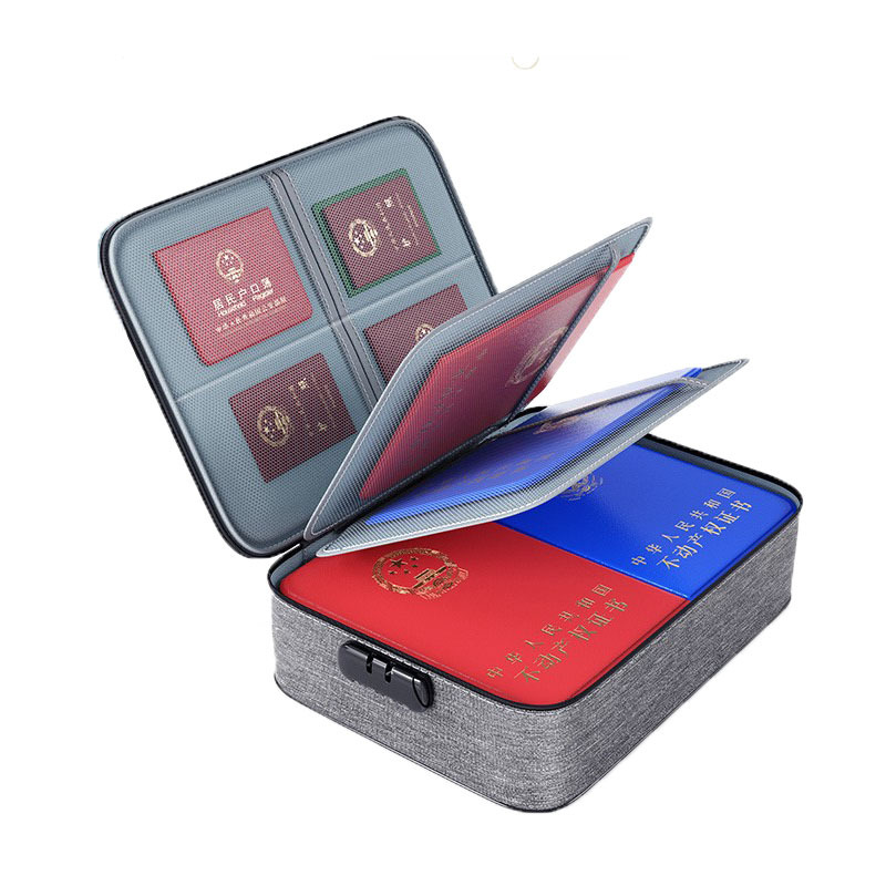 Household Multi-Layer Certificate Storage Bag Large Capacity Multi-Function Storage Box Certificate File Passport Holder Card Bag Finishing Bag