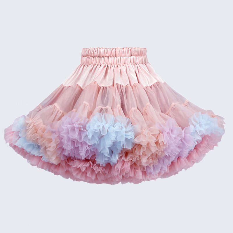 Customized Production of Tutu Skirts, Rainbow Skirts, Children's Princess Skirts, Puffy Skirts, Half Skirts, Gauze Skirts, Children's Skirts, Factory for Young Children