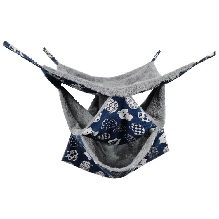 Теплая двухслойная гамак-сумка для мелких животных, трехслойный подвесной спальный мешок для белок