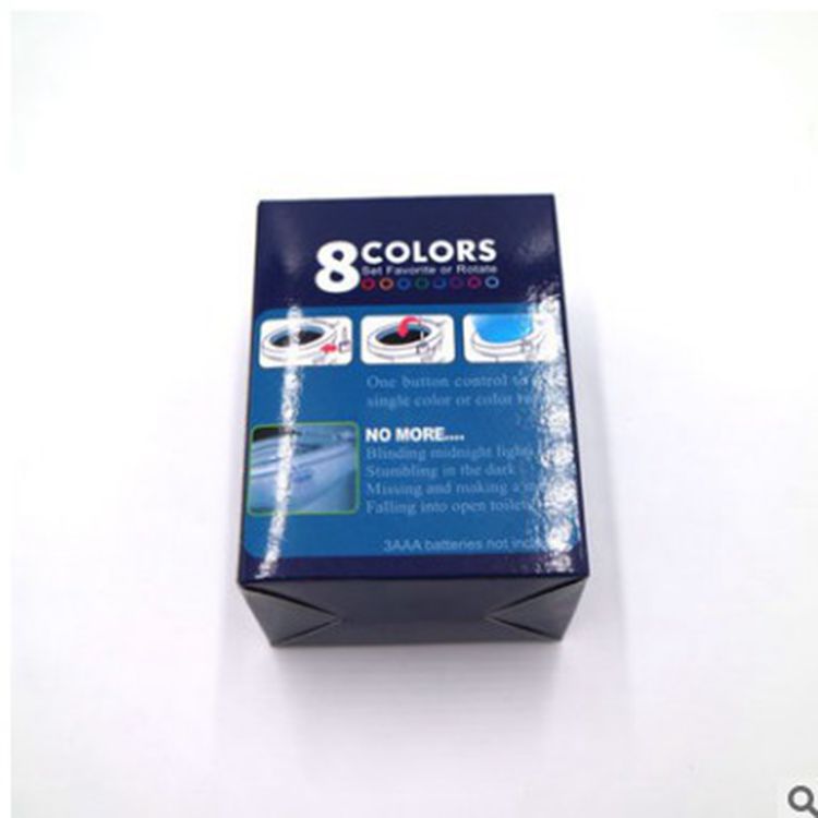 8-color New toilet induction lamp hanging human body toilet induction toilet lid lamp Creative LED night light