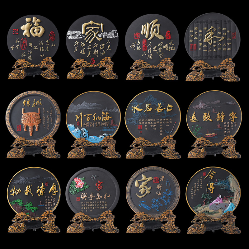 Dragon Boat Festival gifts activated carbon carving crafts Chinese vintage ornaments housewarming gifts living room ornaments wholesale