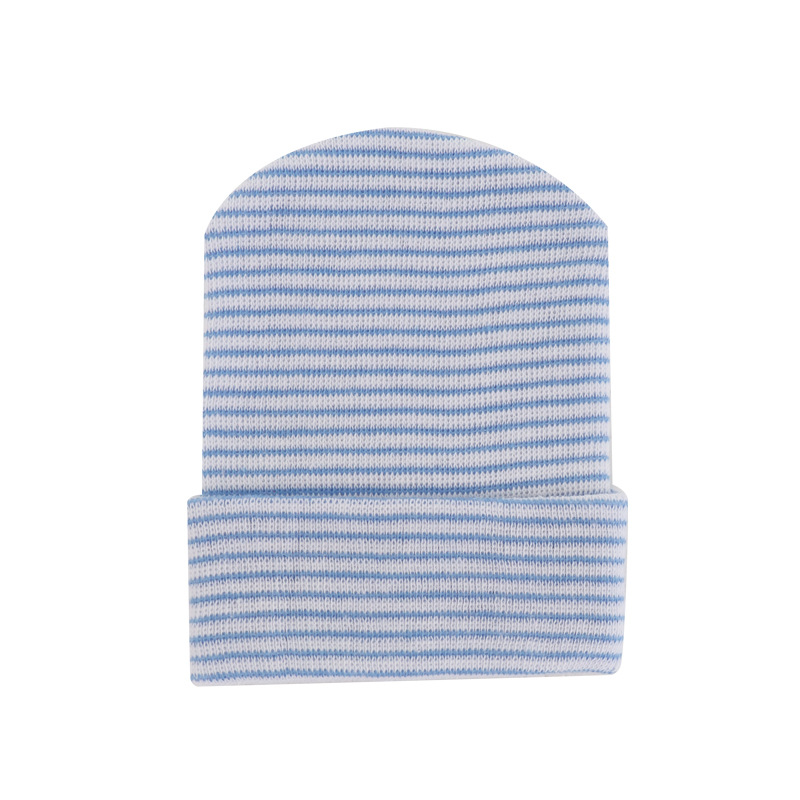 Foreign trade autumn and winter baby hat knitted yarn infant hat newborn baby fetal cap small striped cap