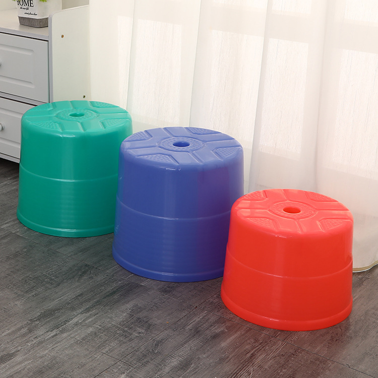 Simple Shoe Changing Stool PP Home Children's Stool Thickened Non-slip Texture Small Bench Home Bathroom Stool Round Stool Wholesale