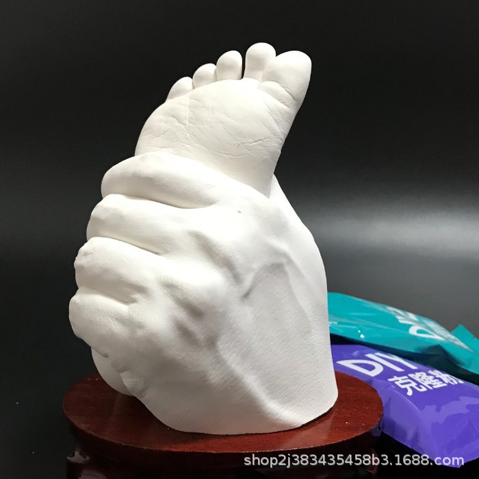 Couple hand model clone powder model powder DIY production baby three-dimensional hand footprints 3D hand model baby Inkpad