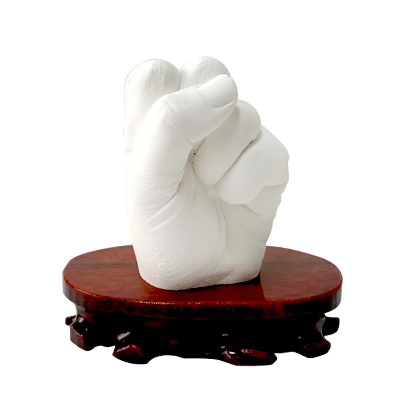 Couple hand model clone powder model powder DIY production baby three-dimensional hand footprints 3D hand model baby Inkpad