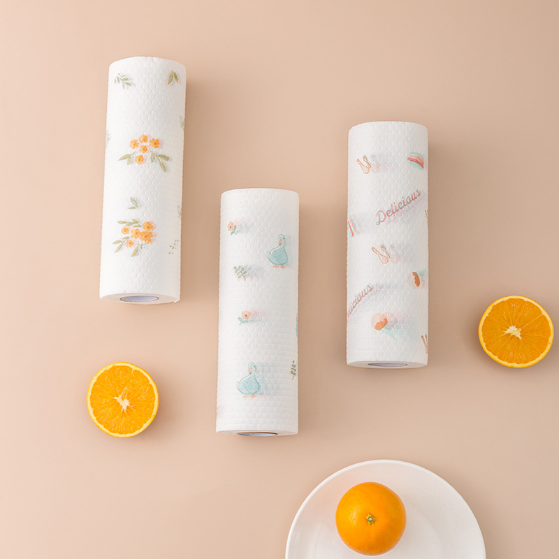 Lazy Rag Disposable Kitchen Wet and Dry Household Cleaning Kitchen Supplies Paper Washable Household Dishwashing Cloth