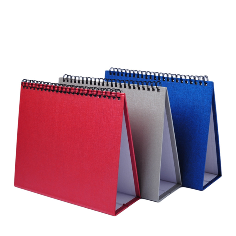 Factory wholesale spot calendar base plate shelf 8 inch A5 horizontal triangle Pearl paper 2024 office simplicity