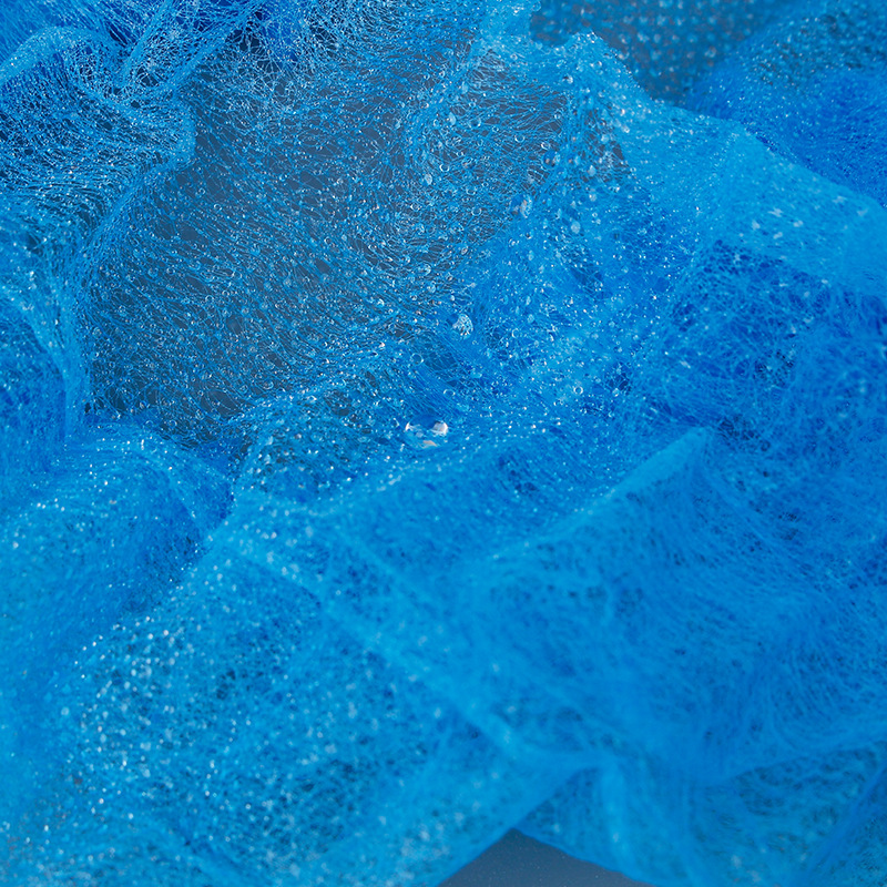 Disposable strip hat blue and white net cap non-woven clean room hair cap shower cap 19 inch 100 bag