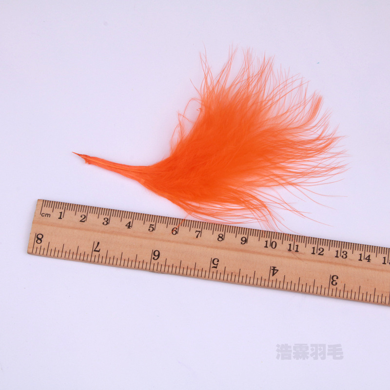 Factory in stock color turkey vascular feather diy color feather jewelry clothing accessories funny cat stick feather