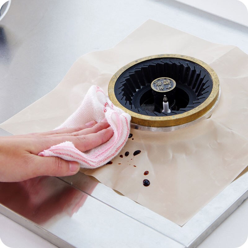 PTFE Teflon temperature resistant non-stick easy to clean gas stove protection mat gas stove cleaning mat