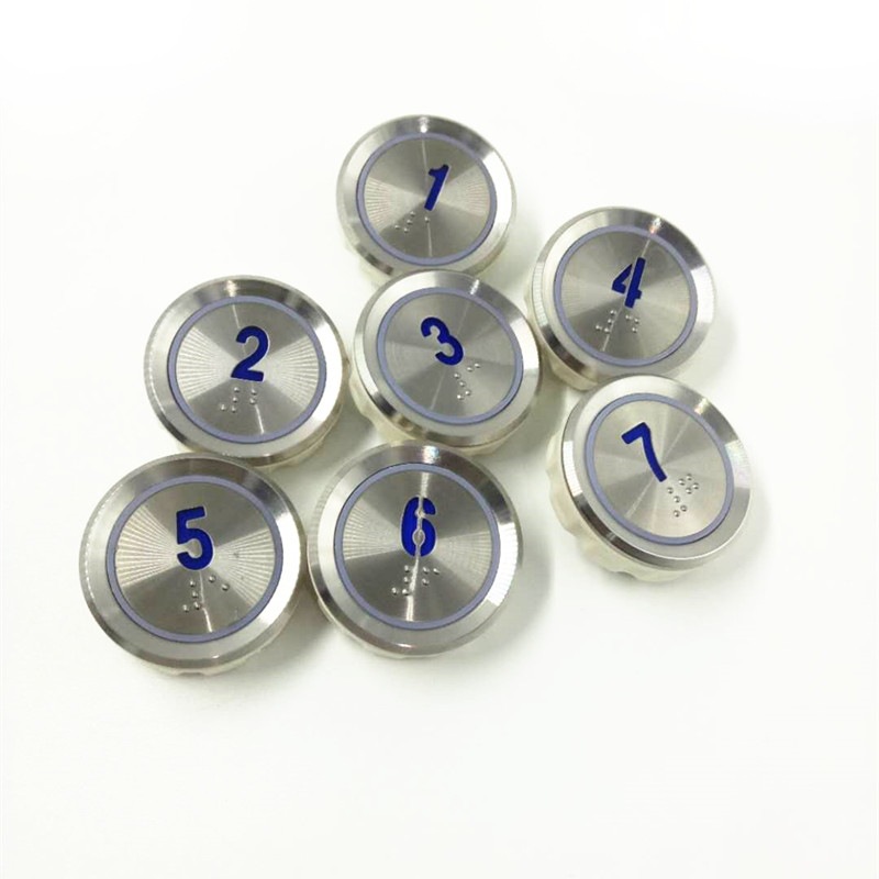 Elevator button Hitachi button AN306A/KA122T/AN102/TA001 blue light/red light/diameter 37mm