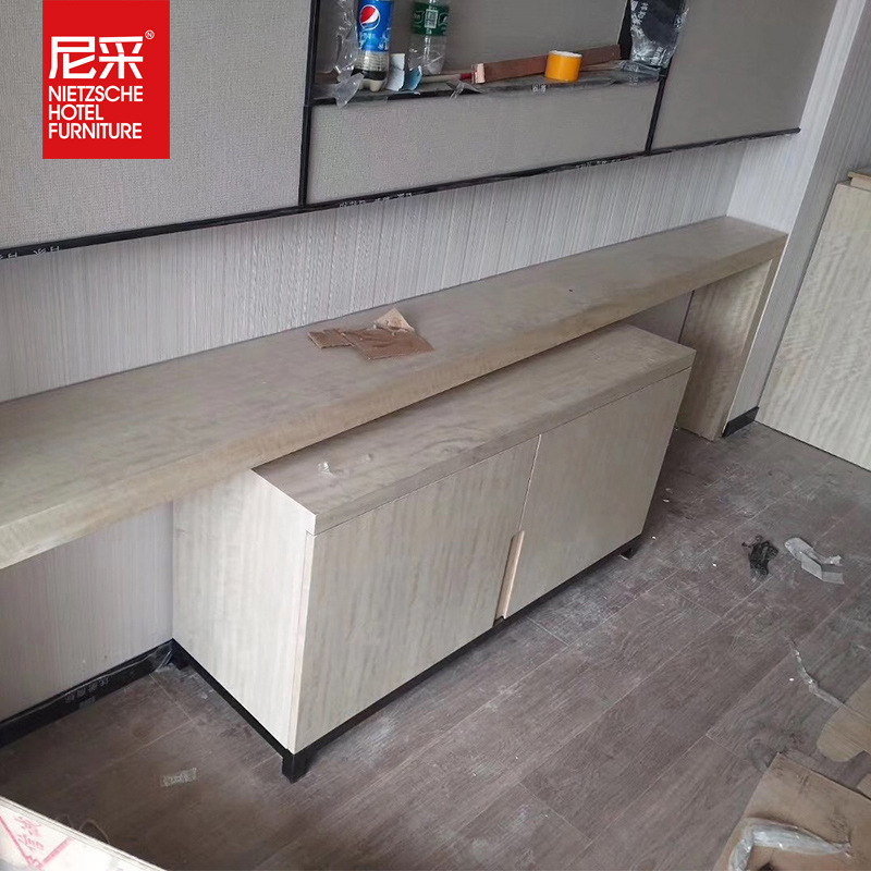 Yishang Simple and Fast Business Style Hotel Apartment Guest Room Panel Complete Set of Furniture Whole House All Solid Wood