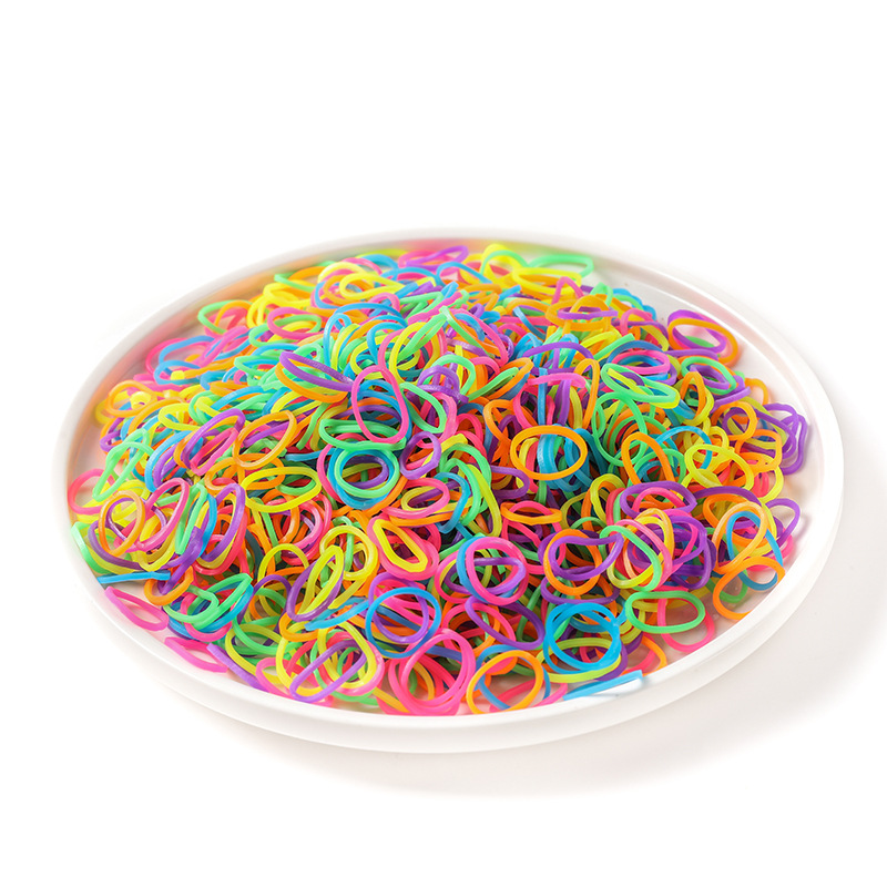 Children's handmade DIY creative rubber band girl baby toy rainbow knitting machine bracelet set factory direct sale