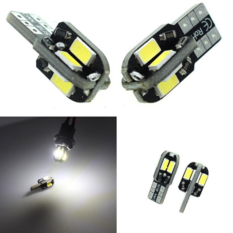 Лампочка T10 Canbus 5630 8Smd для автомобиля, номерного знака и многоцветная лампочка