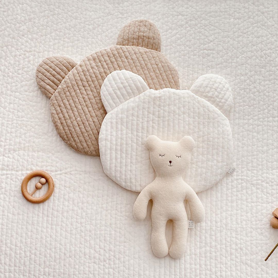 Корея, стеганая подушка для новорожденных, дышащая, хлопковая, в форме кролика