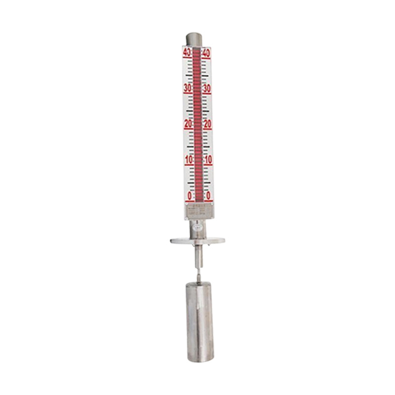 Customized Side-Mounted Magnetic Flap Level Gauge Lined with Ptfe Pp304 Water Level and Oil Level Gauge with Remote Alarm Sewage Valve