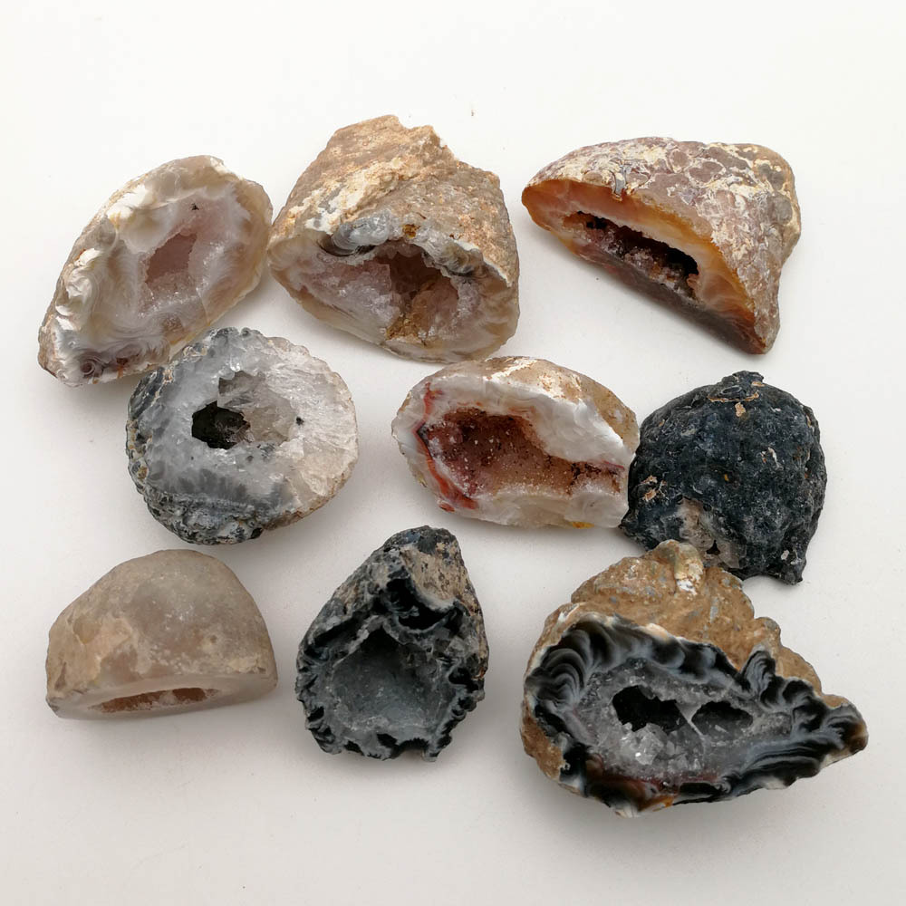 Натуральный агат голый камень мини рог изобилия кристальная пещера оригинальная руда кристальный кластер DIY каменные аксессуары домашние украшения
