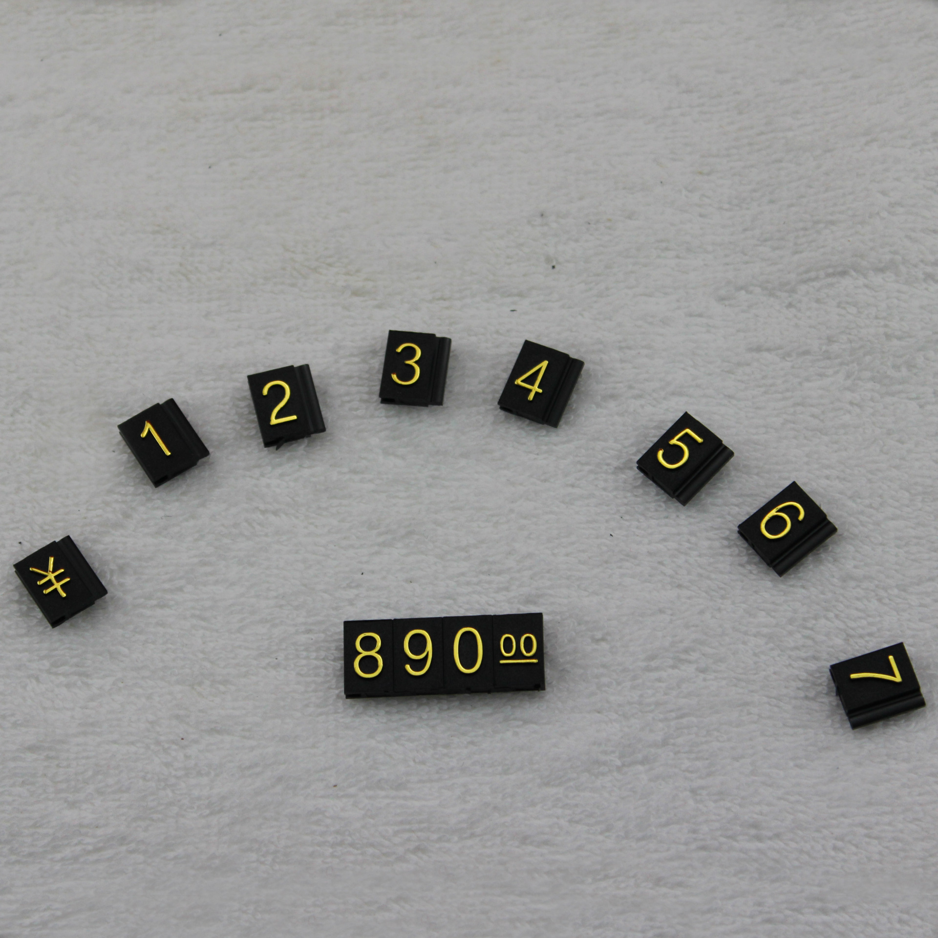 Wholesale Digital Label Display Cards Gold Price Tags Jewelry Price Tags Price Code Signs Advertising Paper