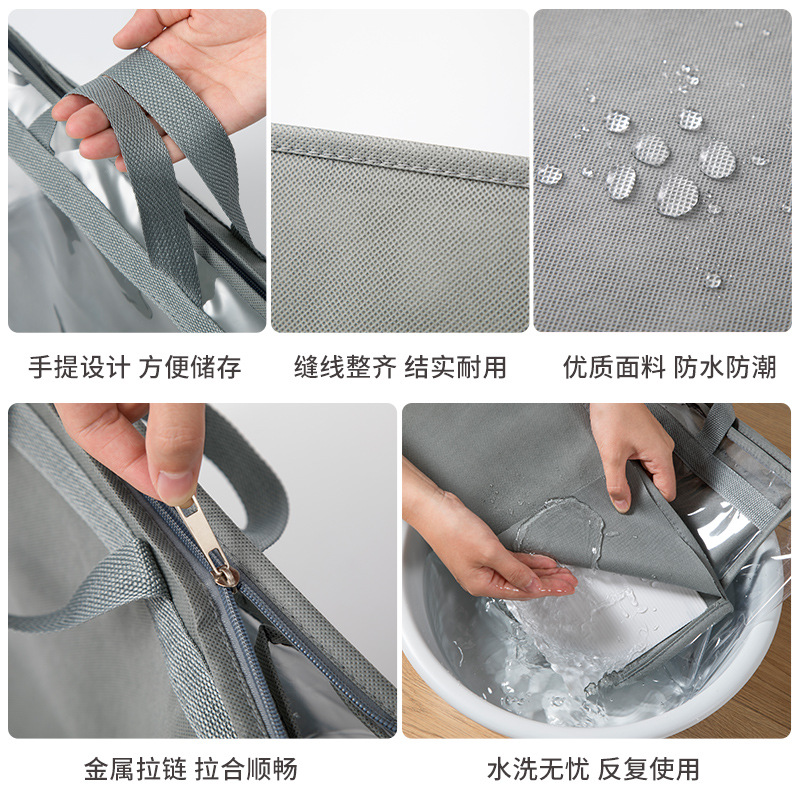 Bag Dustproof Bag Wardrobe Hanging Bag Storage Bag PVC Transparent Waterproof Leather Bag Protection Storage Hanging Bag