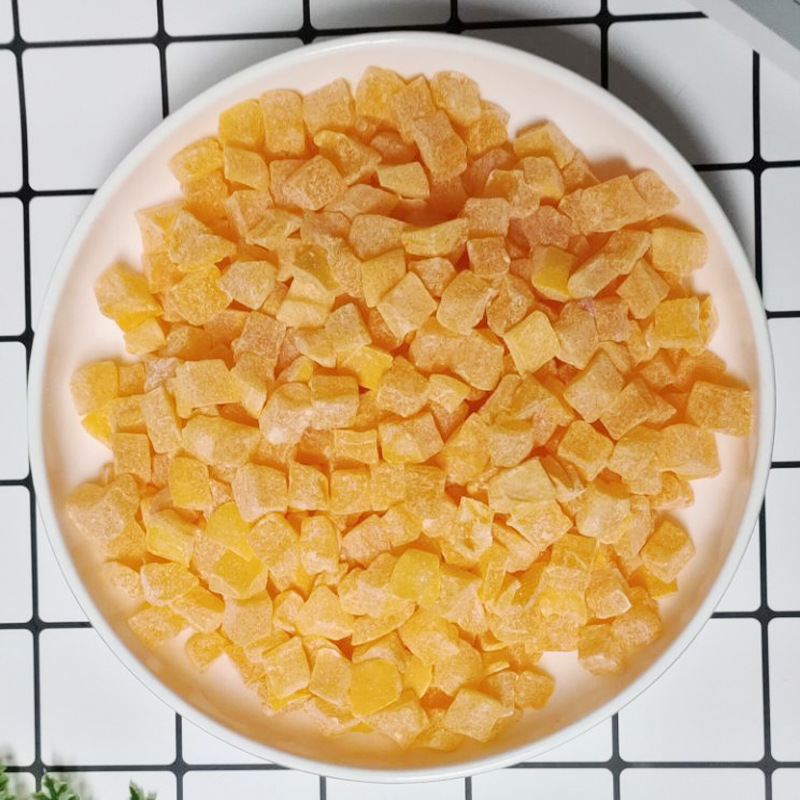 Diced papaya grain papaya crushed oats ingredients diced papaya dried flower and fruit tea baking raw materials bulk wholesale