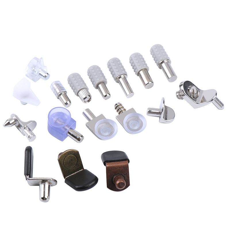 Manufacturer Wholesale One-Line Laminate Support Partition Nail Furniture Cabinet Zinc Alloy Seven-Shaped Plate Support Thickened Suction Cup Partition