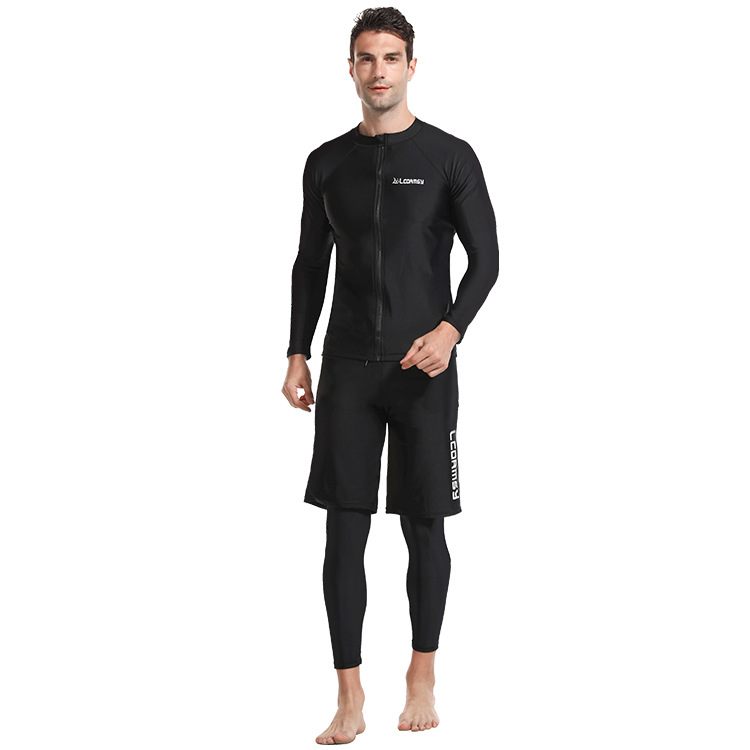 LCDRMSY/Korean diving suit diving suit men's split long sleeve swimsuit jellyfish suit surfing suit quick-drying sunscreen
