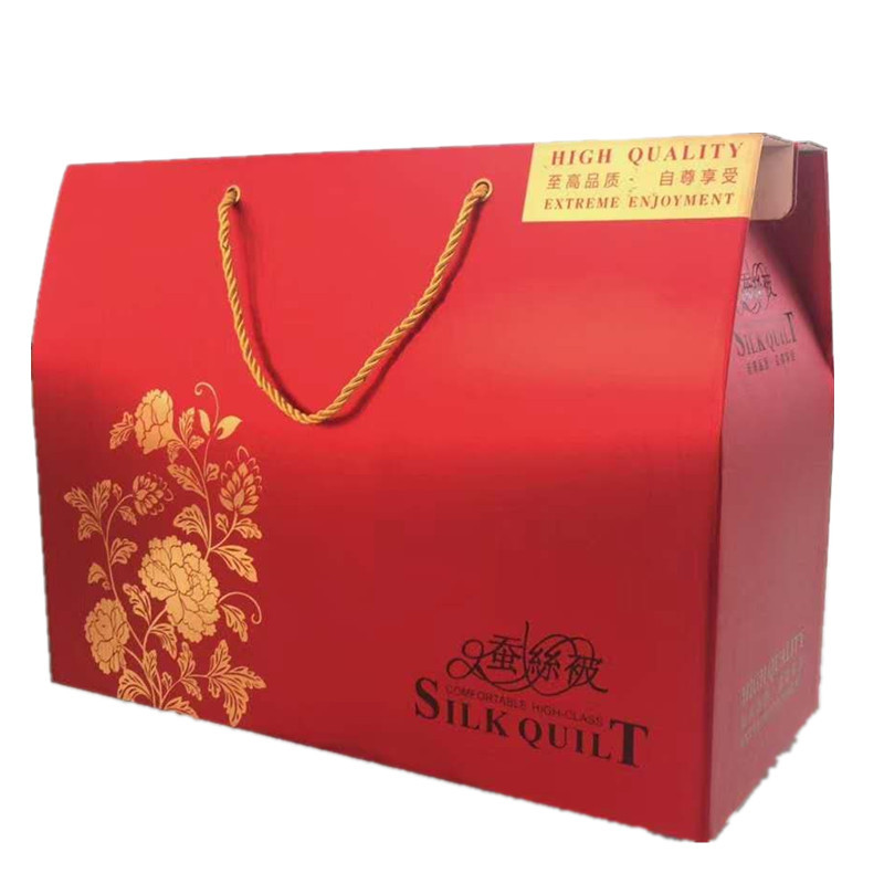 Hand-Made Flowered Mulberry Silk Quilt Double Quilt Street Stall Runningjianghu Quilt Gift Box Sales Gift Wholesale Warm Winter