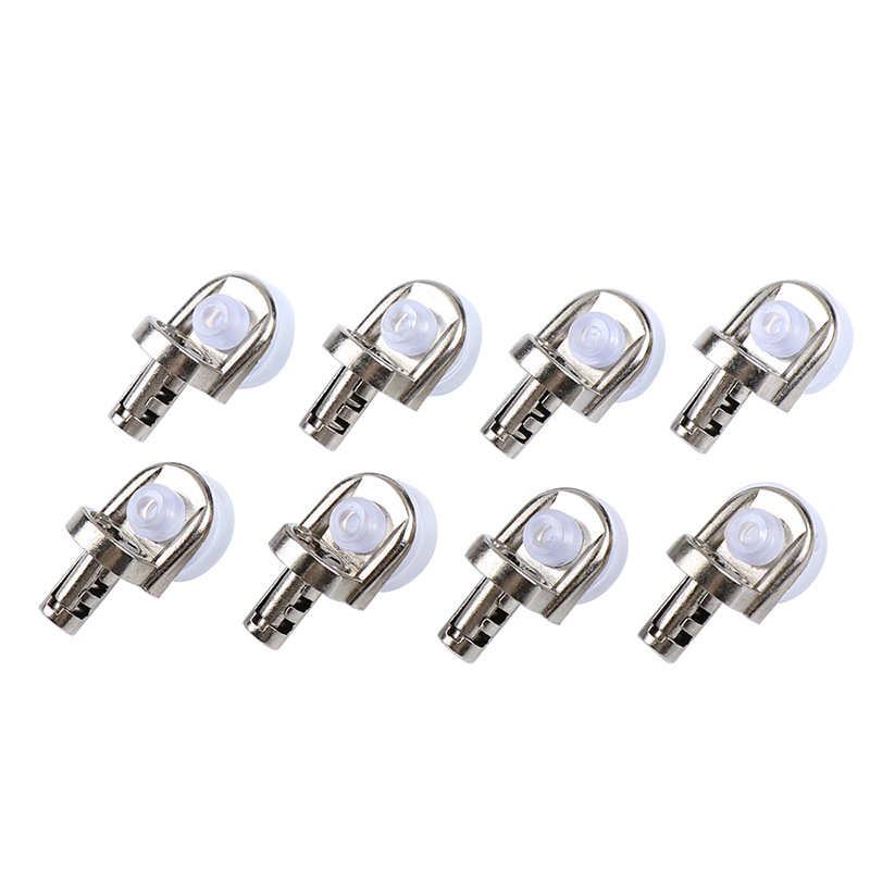 Manufacturer Wholesale One-Line Laminate Support Partition Nail Furniture Cabinet Zinc Alloy Seven-Shaped Plate Support Thickened Suction Cup Partition